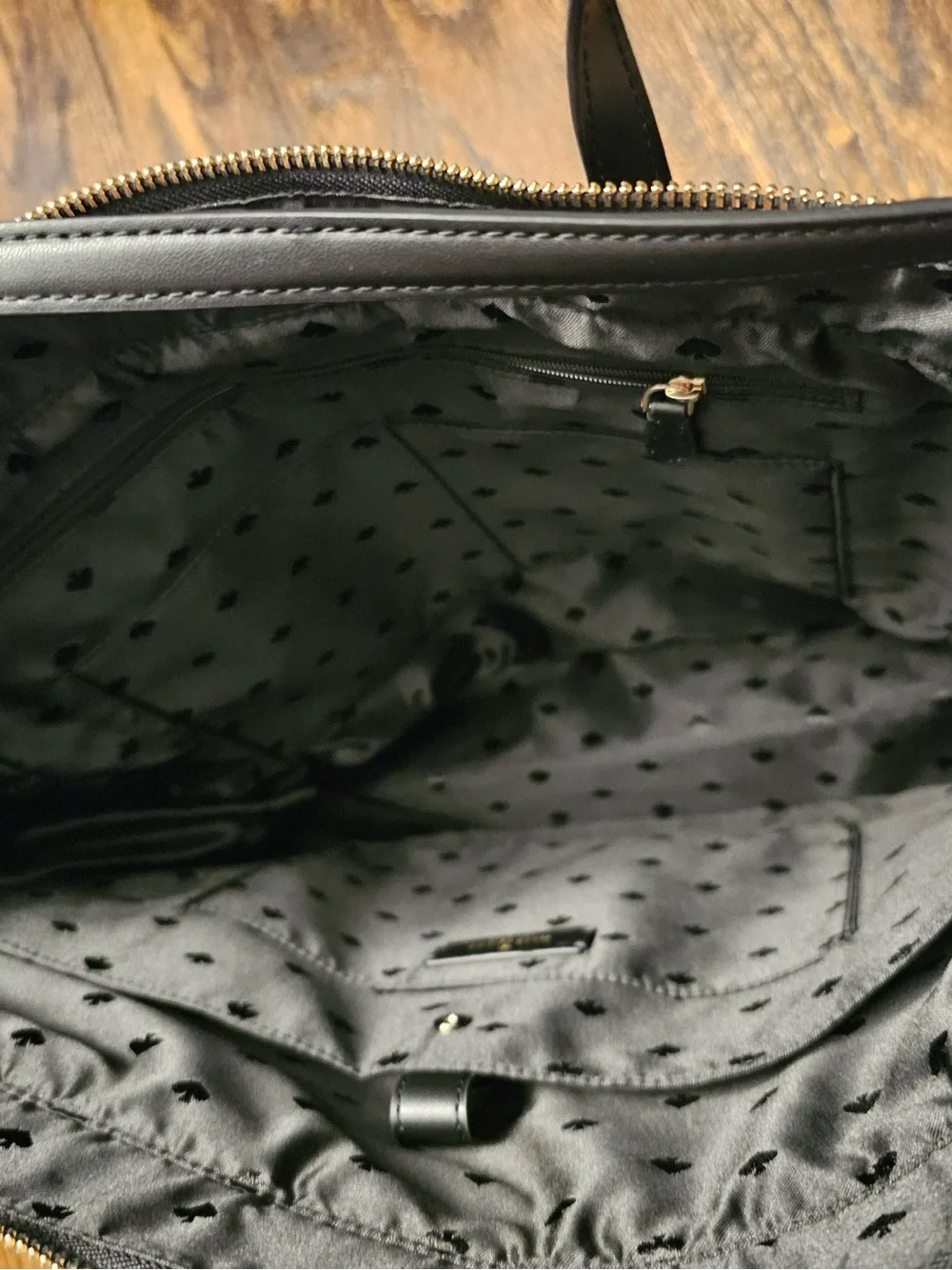 Kate Spade New York Metallic Leopard Large Tote Bag NWOT